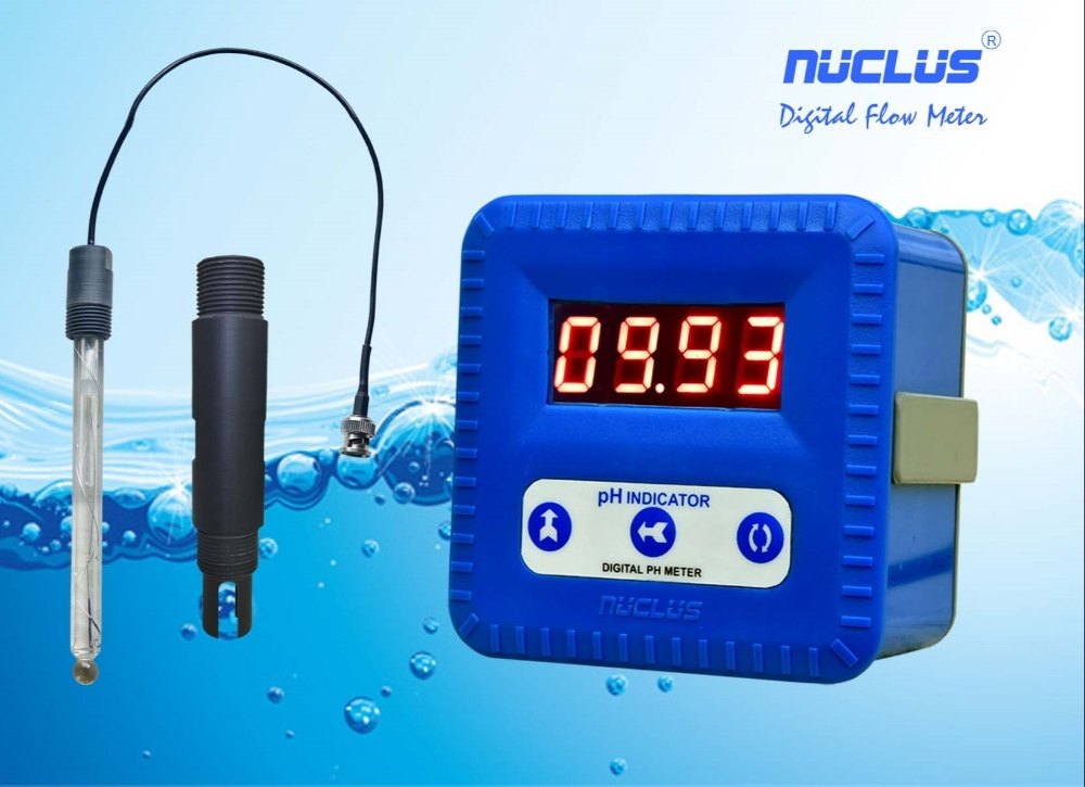 Nuclus Control 4 Digit Led 7 Segment Display PH Transmitter