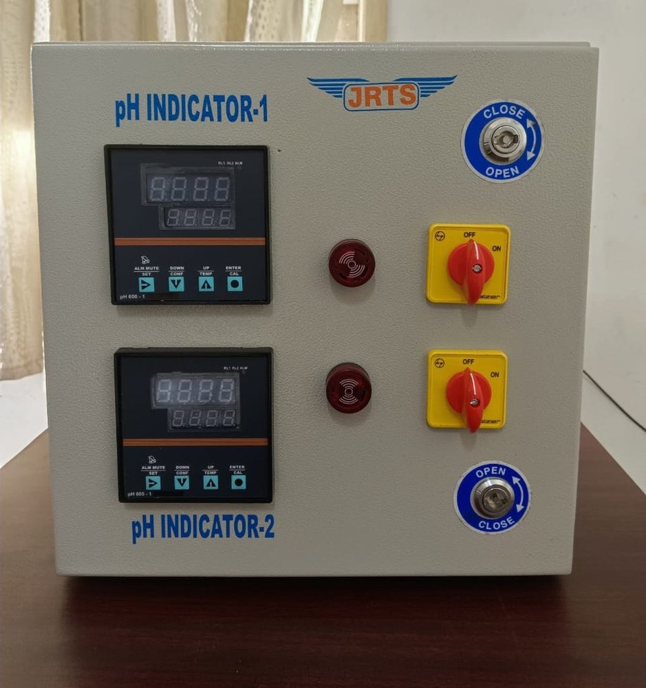 JRTS 2 Point Online Ph Meter Control Panel, For Industrial
