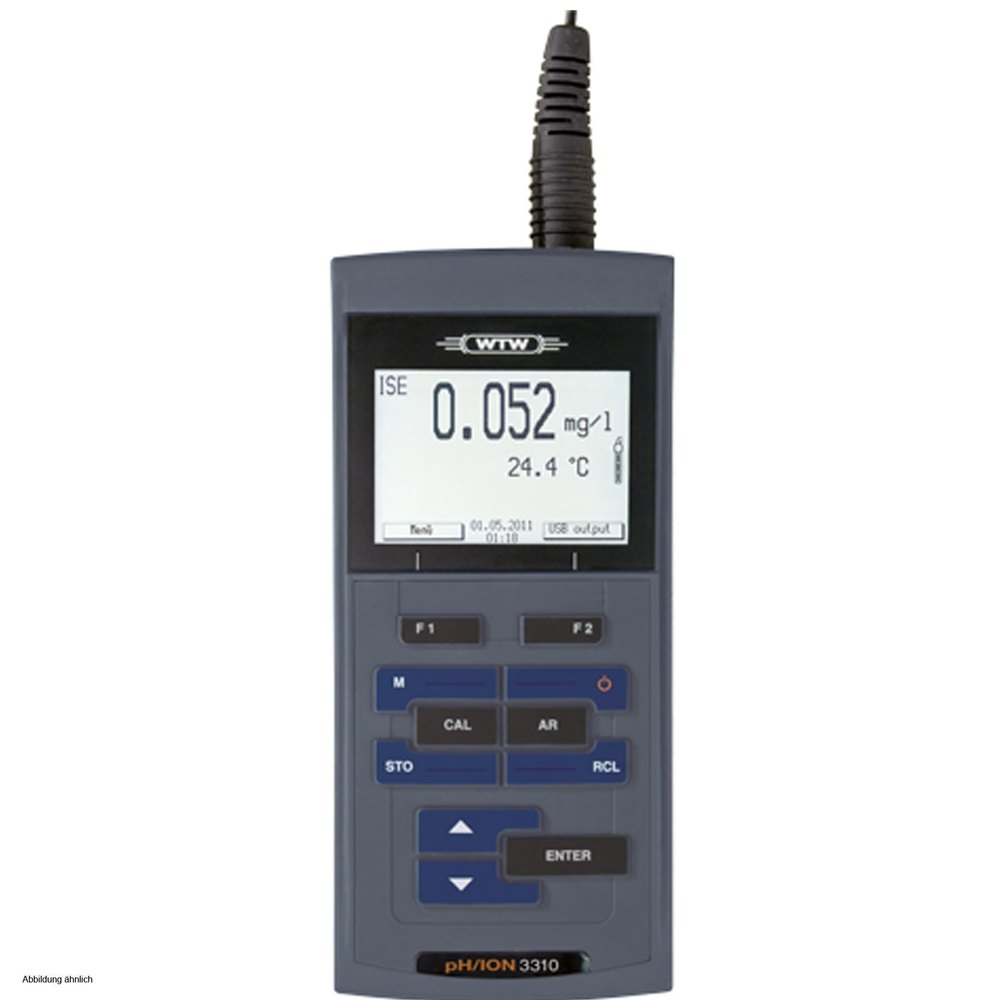 3 Point 7 Segment Lcd WTW pH ION 3310 Profiline Portable Meter, For Laboratory