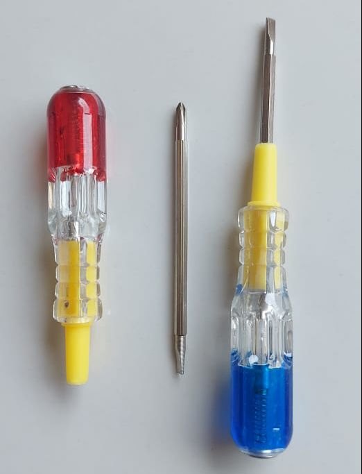 Plastic Multicolor 2 In 1 Testar With Neon Bulb, For ELECTRIC, Model Name/Number: MCT01