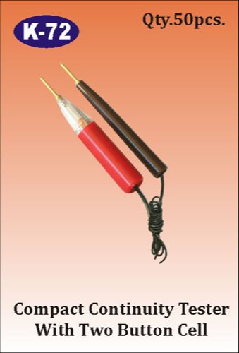 K-72 Compact Continuity Tester with 2 Button Cell