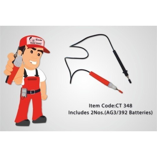 50hz Mini Electronic Continuity Tester, 100%-continuity Led Blink, Handle Length: 90mm