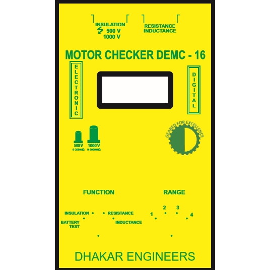 Dhakar electronic digital motor checker, for Check Motor and Generator