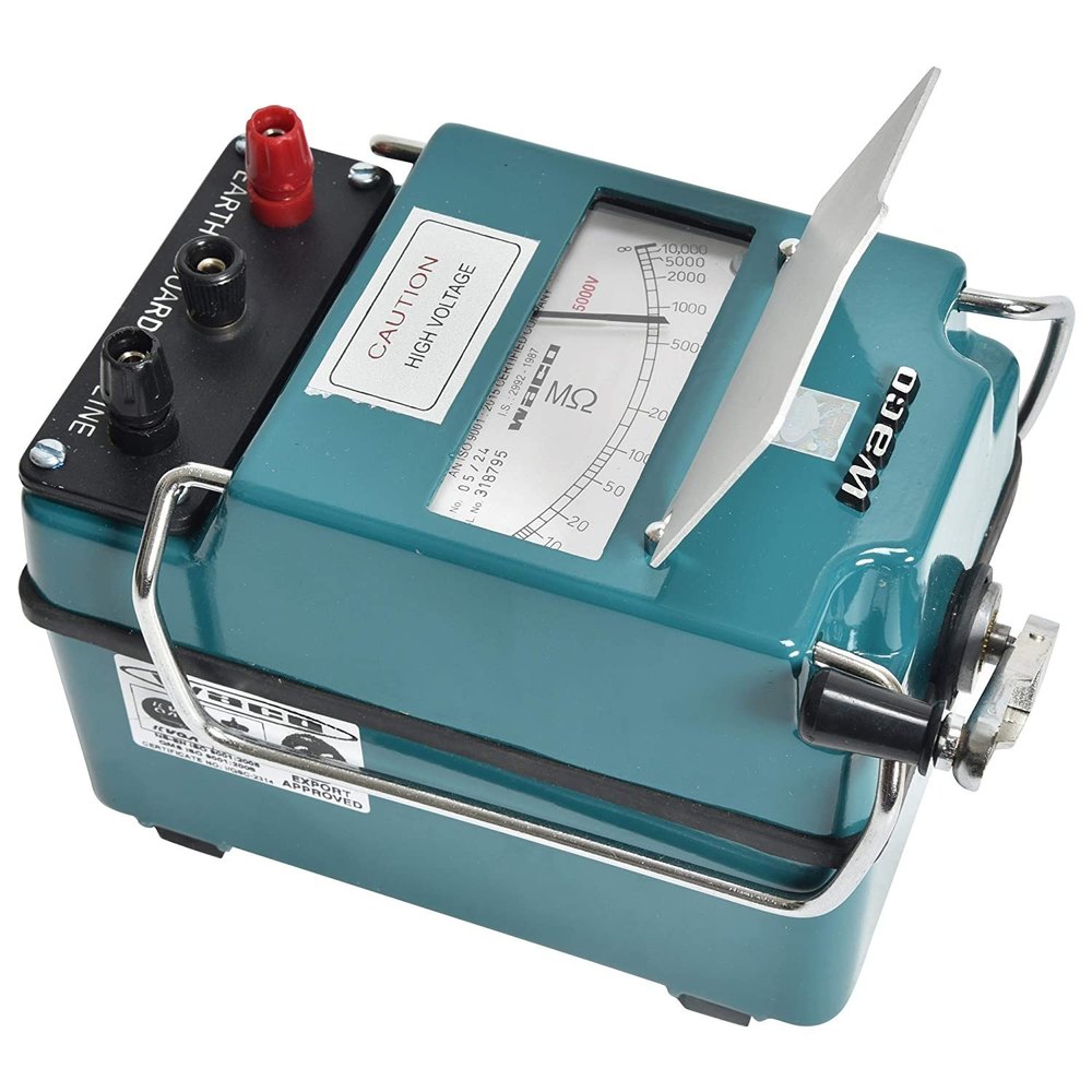 Analouge Type Hand Driven Megger, For Industrial, Model Name/Number: Waco