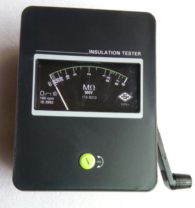 500V Hand Driven Insulation Tester, Model Name/Number: ITS-5010