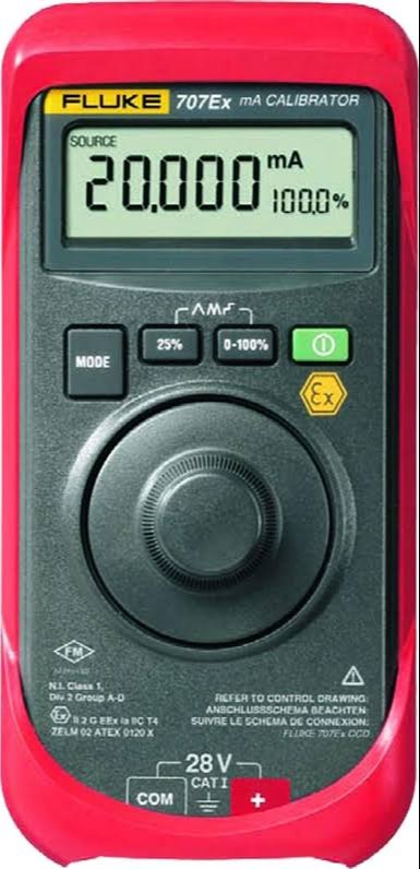 Fluke 707Ex Intrinsically Safe MA Loop Calibrator