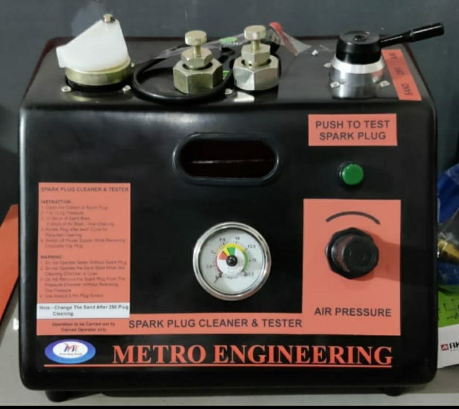 Fully Automatic Spark Plug Cleaner And Tester, For Service Station