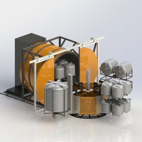 Ss Bi Axial Rotomoulding Machine, Capacity: Single Carrying Capacity