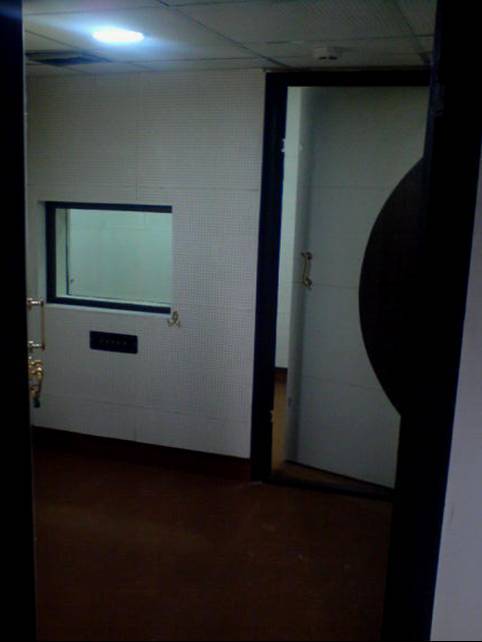 Wood and Steel Audiometry Room, For Toilet