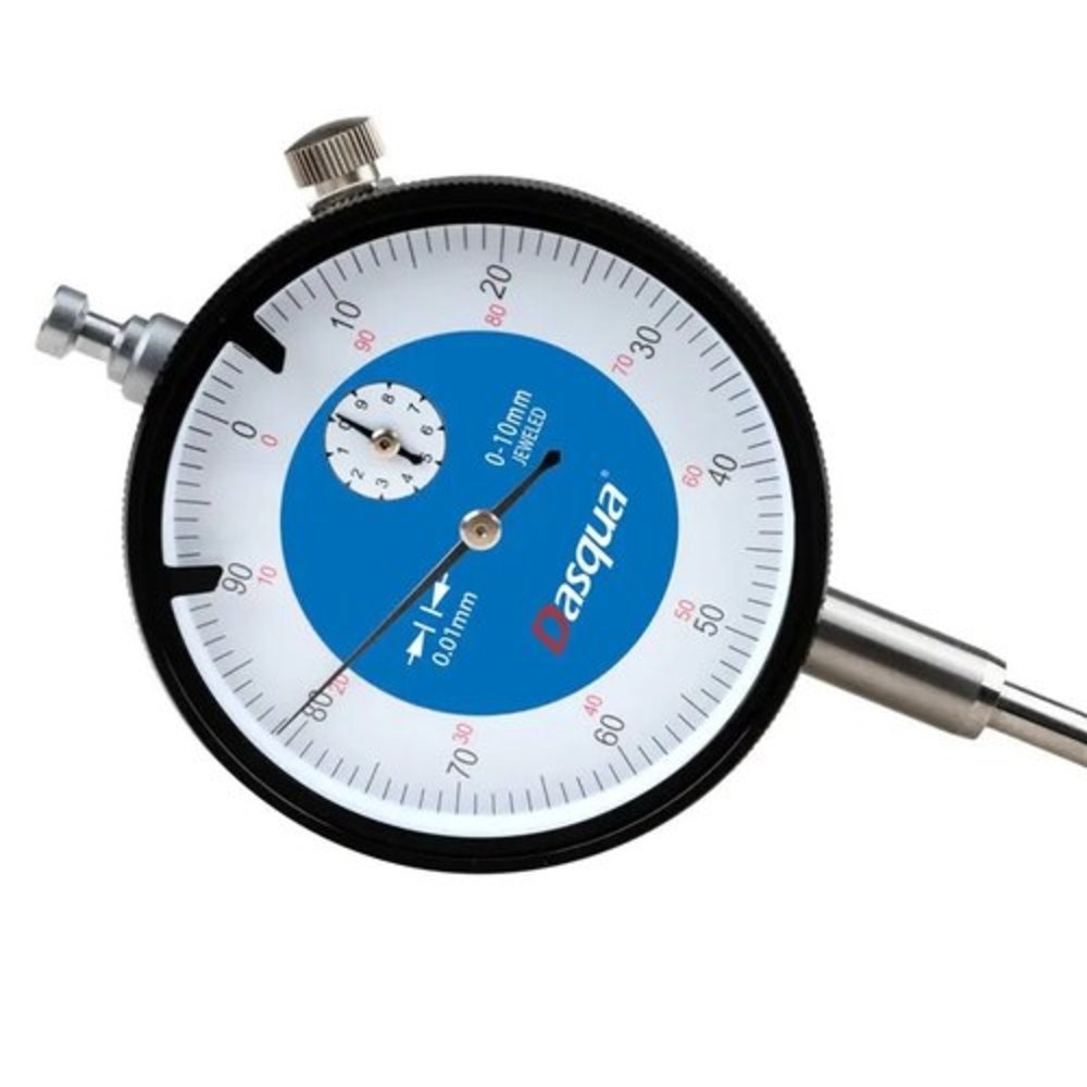 Stainless Steel Chrome Plated Dasqua Dial Indicator, For Measurement