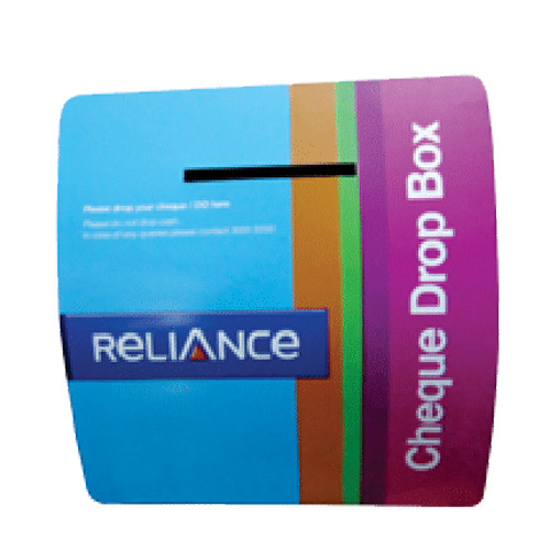 Blue Promotional Cheque Drop Box