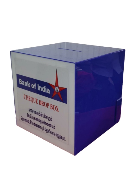Acrylic Cheque Drop Box, 2mm - 4mm