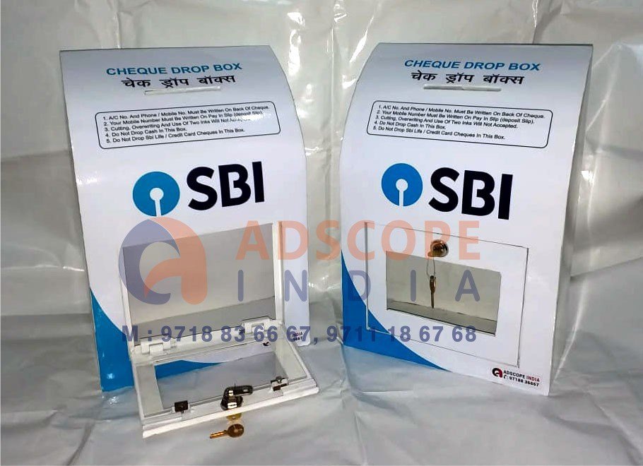 Sbi Metal Cheques Drop Box Small