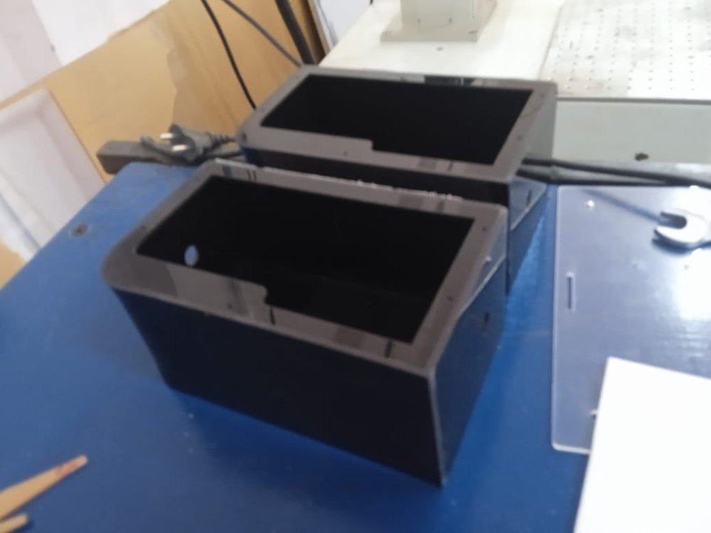 Black/Clear/Mat/White Acrylic/abs Basic Electronic Enclosures, 3mm, Size/Dimension: Medium Size
