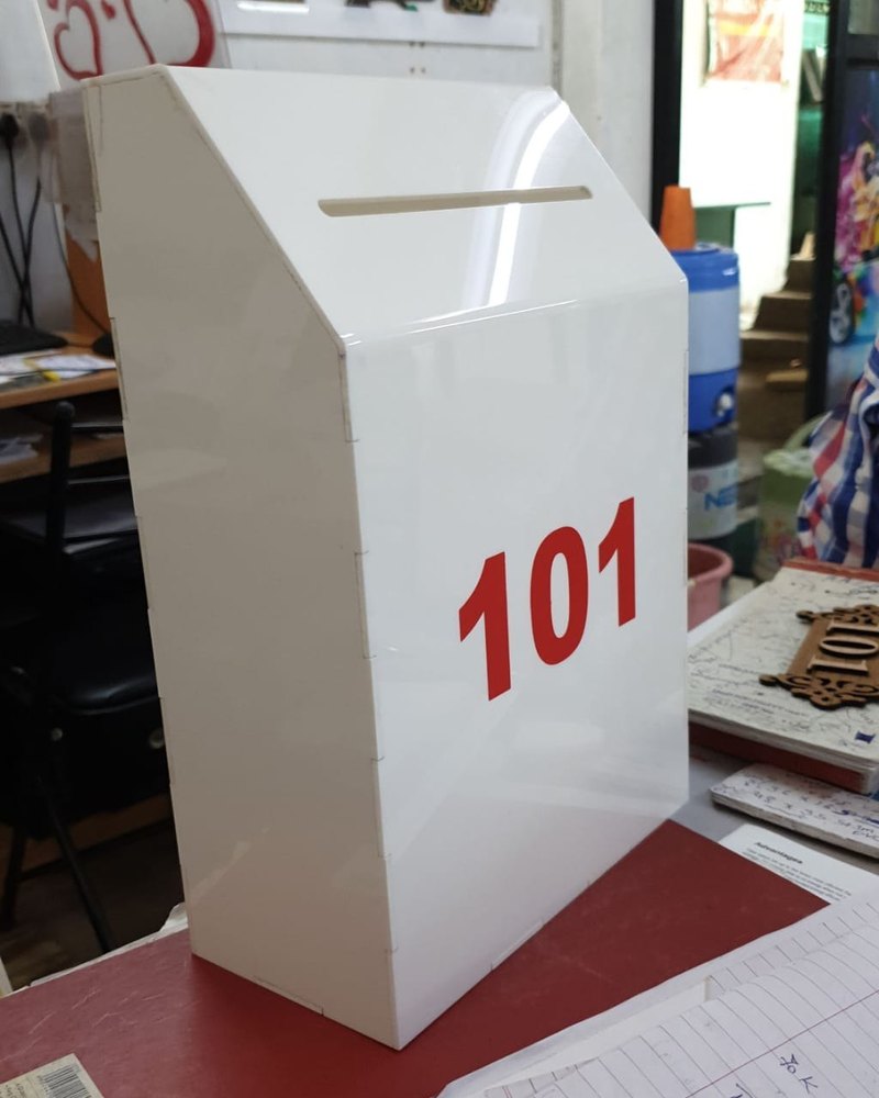 For Mandir Acrylic Donation Box