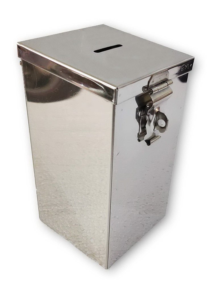 Stainless Steel Galla Peti / Daan Peti / Coin Box / Donation Box / Piggy Bank