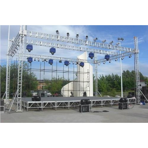 Silver DJ Pillar Truss, For Lighting