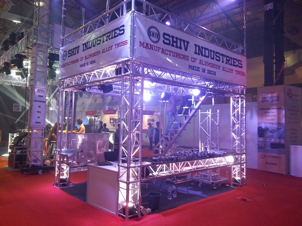 Blue Aluminium Exhibition Stall, Size: Medium