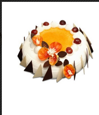 Round Grape Orange Cake