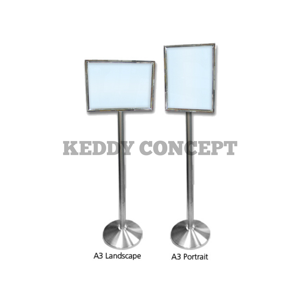 Stainless Steel Menu Stand