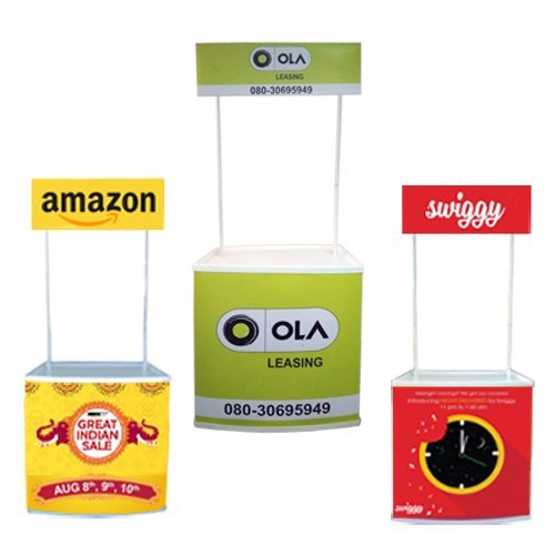 White PVC BEST QUALITY Display Table, Weight Tolerance Capacity: 20 Kg