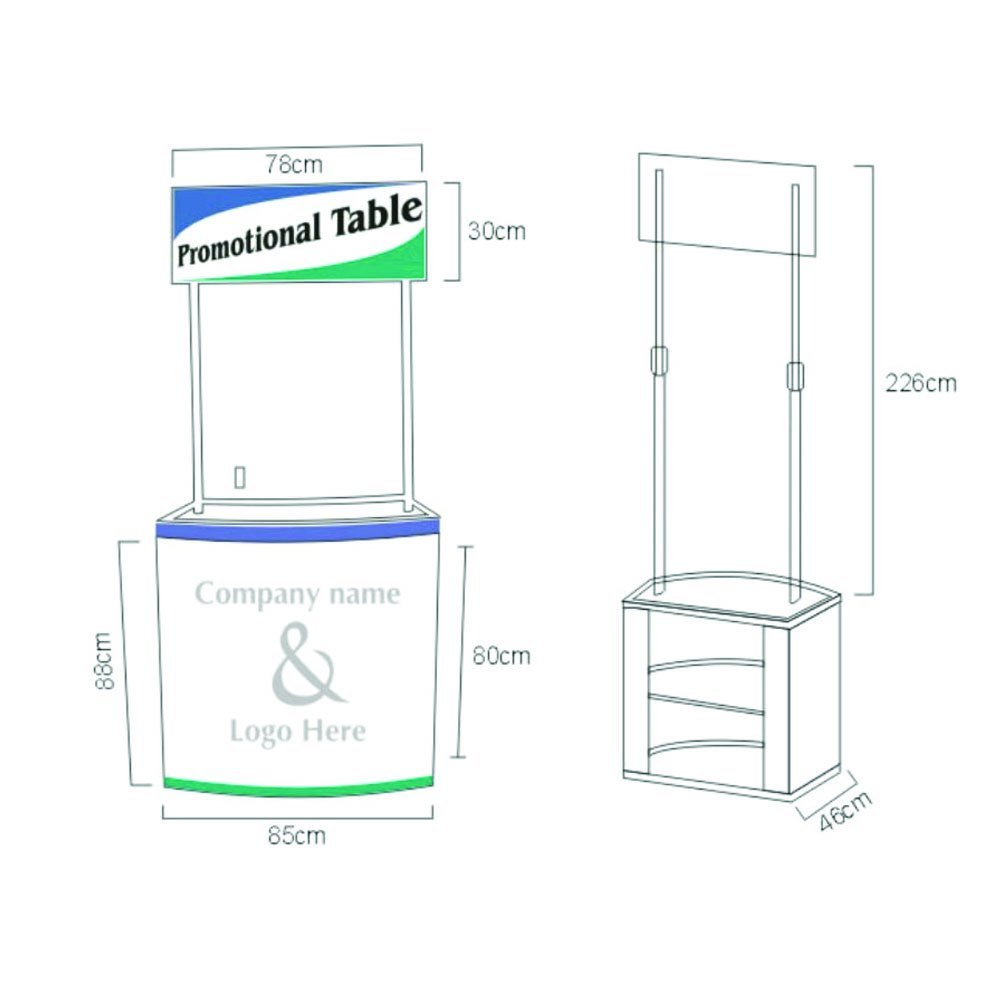 ABS Plastic Printing Promotional Advertising Table, in Pan India