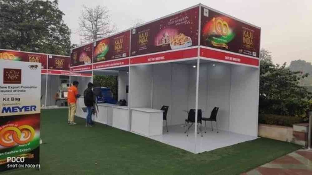 Multicolor Exhibition Octanorm Stall, Size: 7 X 2.5 Ft