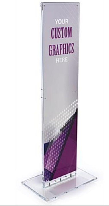 Rectangular Acrylic Exhibition Display Stand
