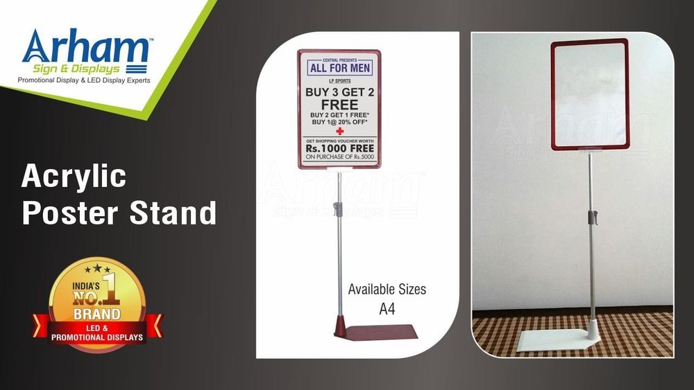 Acrylic Poster Stand