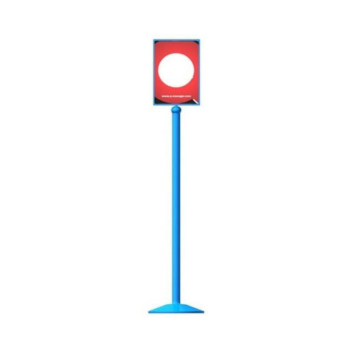 Blue Free Standing Poster Display Stand