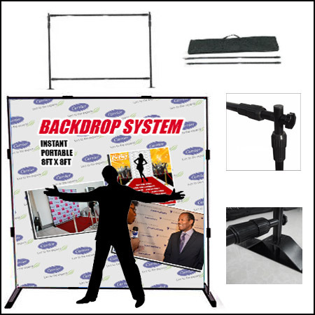 Adjustable Telescopic Pole Backdrop Stand