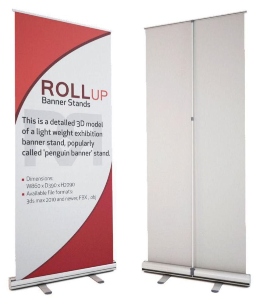 Flex Roll Up-Standy Advertisement, Size: 2.5x6