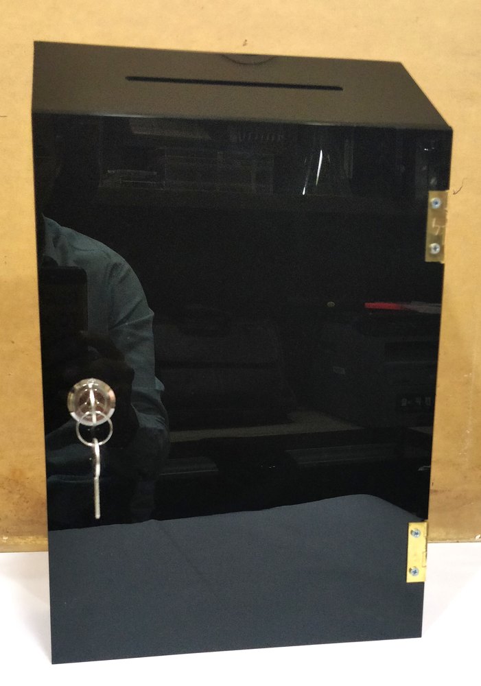 150-250 Mm Acrylic Ballot Box with Lock