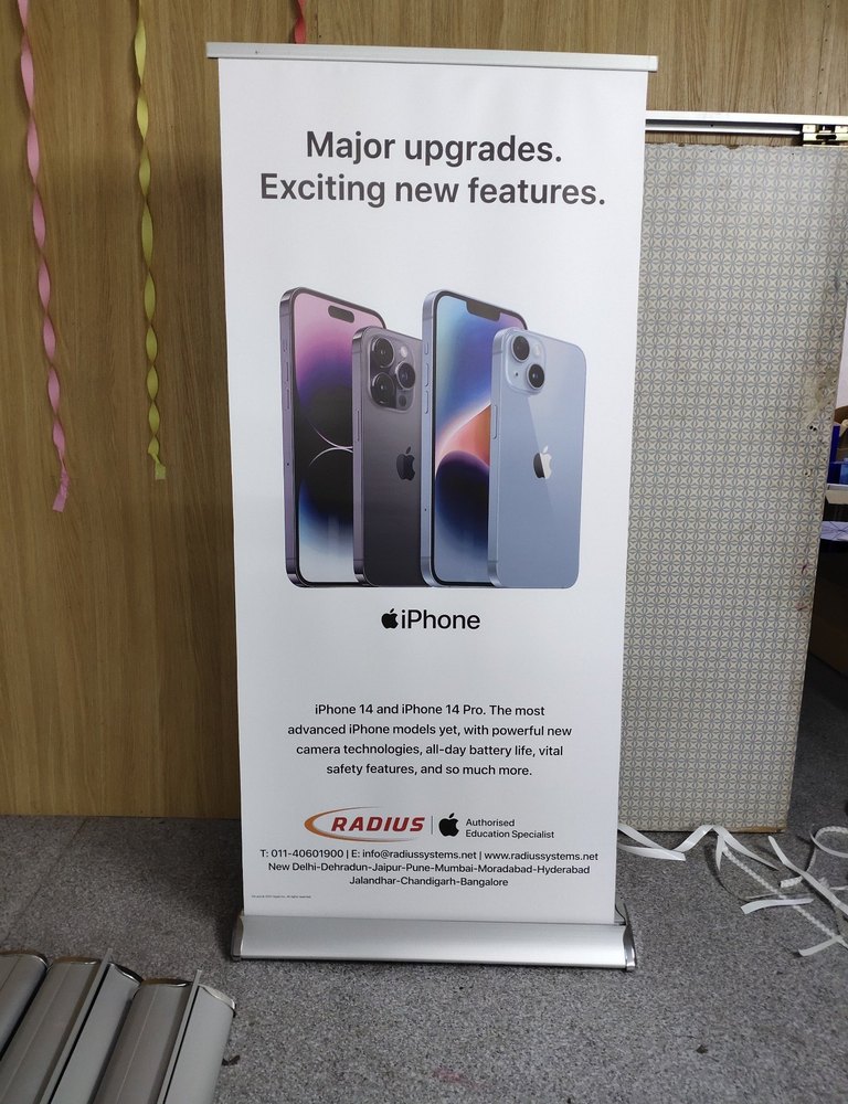 Aluminium Luxury standee, For Banner Display, Size: 3x6