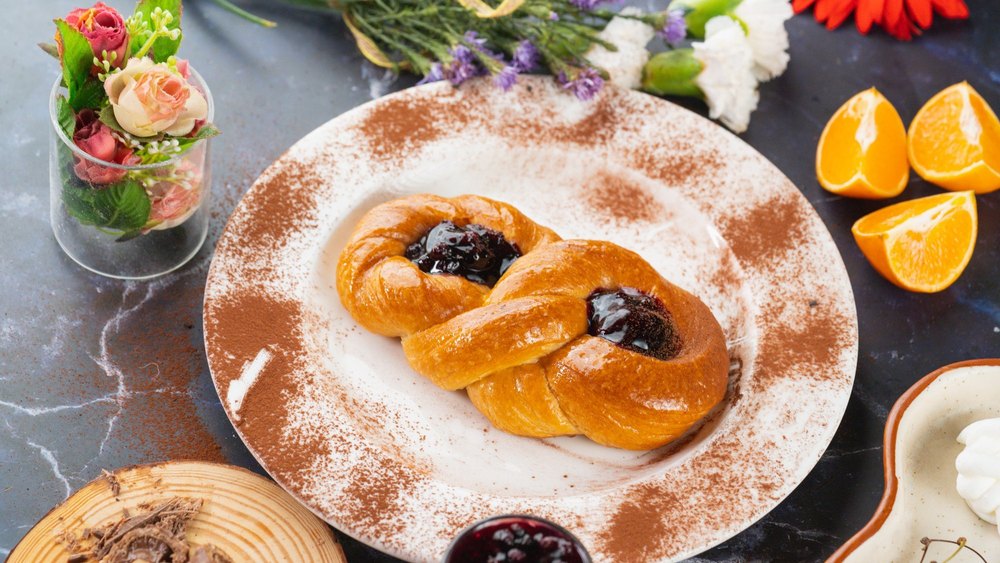 Strawberry Blueberry Danish Cake