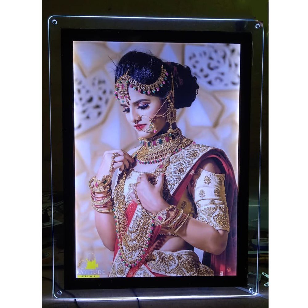 Plastic Digital LED Sign Board Frame, For Advertising
