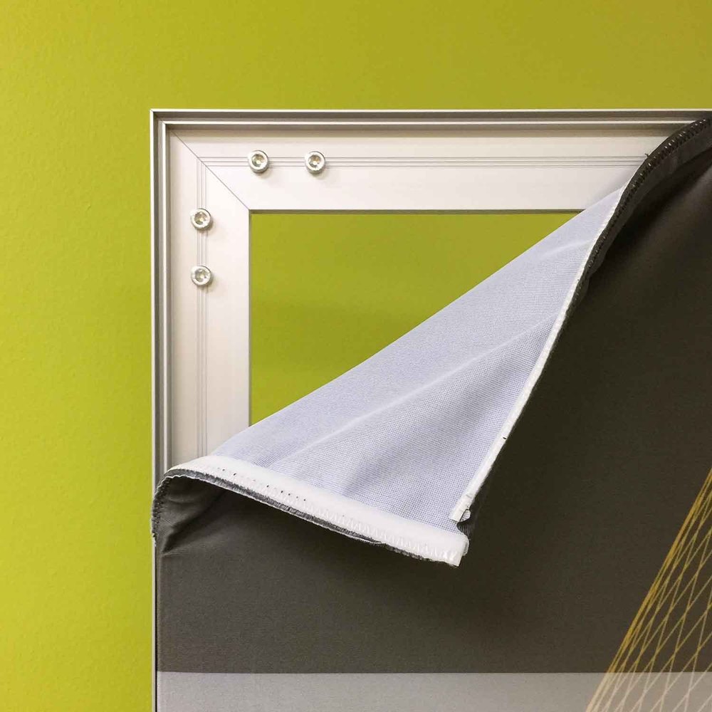 Aluminum Fabric Frame Signage, For Advertising, Packaging Type: Corrugated Box