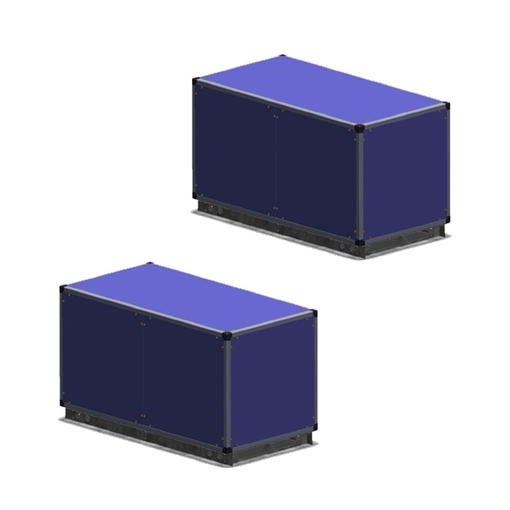 Stainless Steel Double Skin Plenum Box, Polished