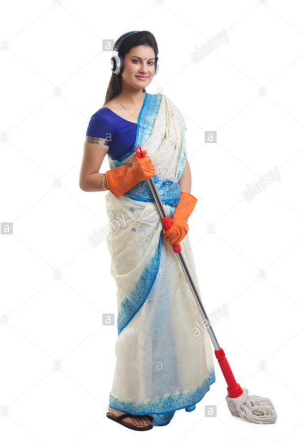 Housekeeping Saree, For Office, Size: Free size img