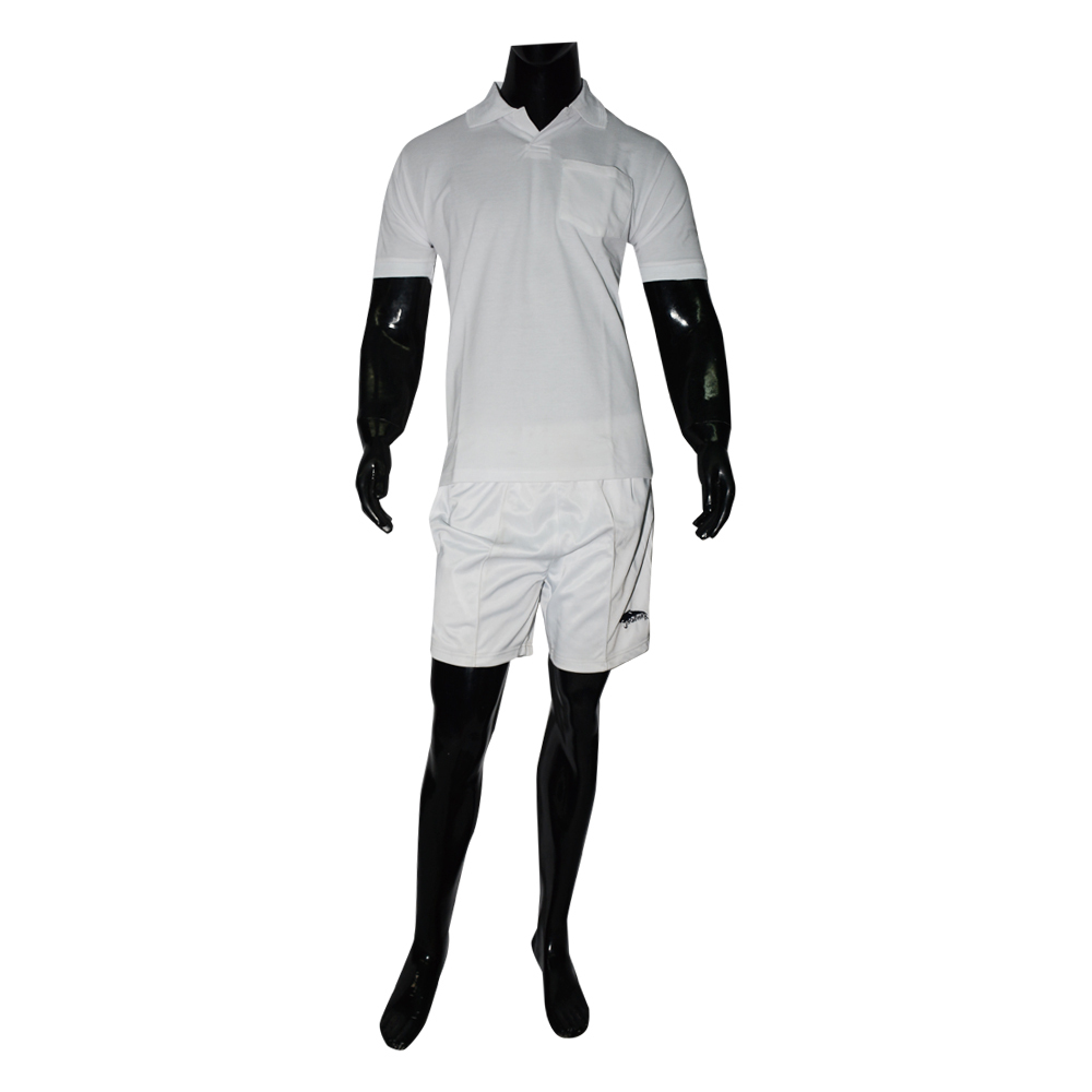 Jagdhar Sports White Mens Badminton Uniform, Size: L, Packaging Type: Box