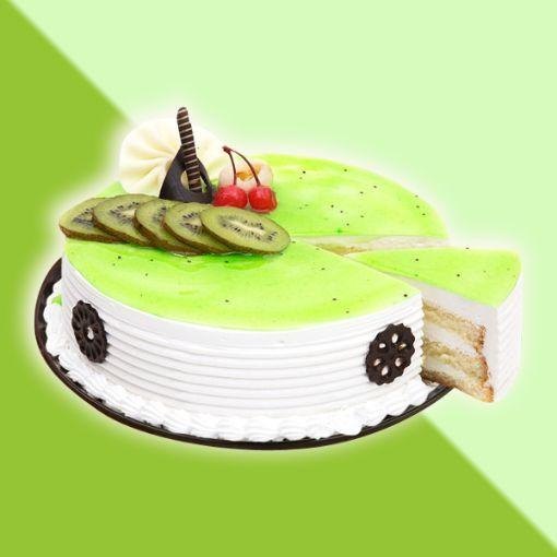 Vanilla Round Kiwi Melonge Cake, Packaging Size: 10x 10x 5, Weight: 1kg