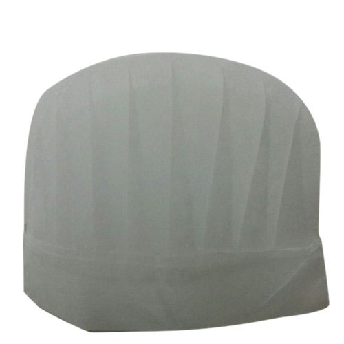 White Unisex Disposable Chef Cap