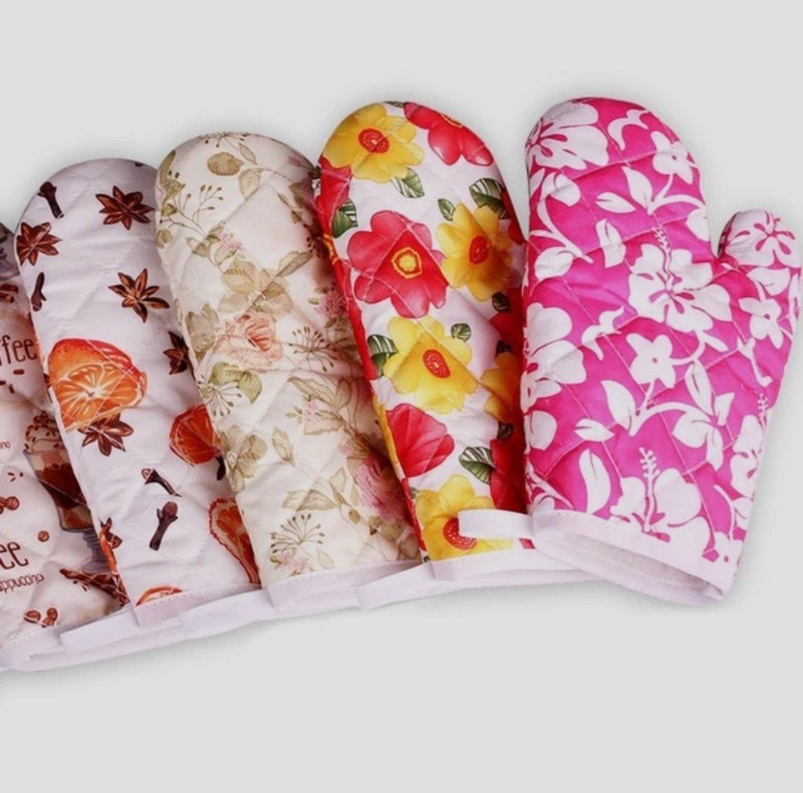 White Oven Mitts Gloves, For Hotel