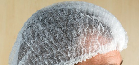 White Skull Cap, Kitchen Cap (Pack of 80pcs)