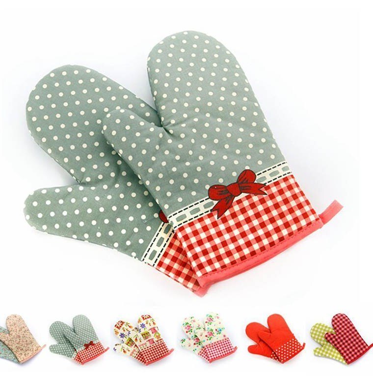 Stripped Unisex Kitchen Mitten