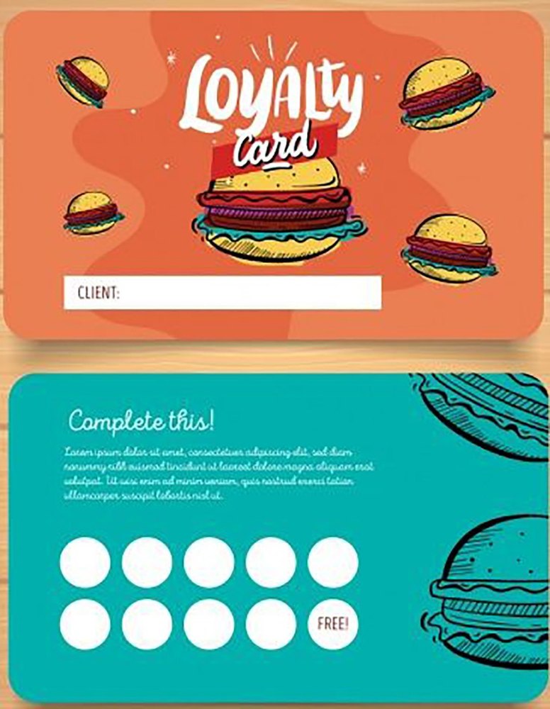 Loyalty / Food Court Cards, For Reward Programe, Shape: Rectangular