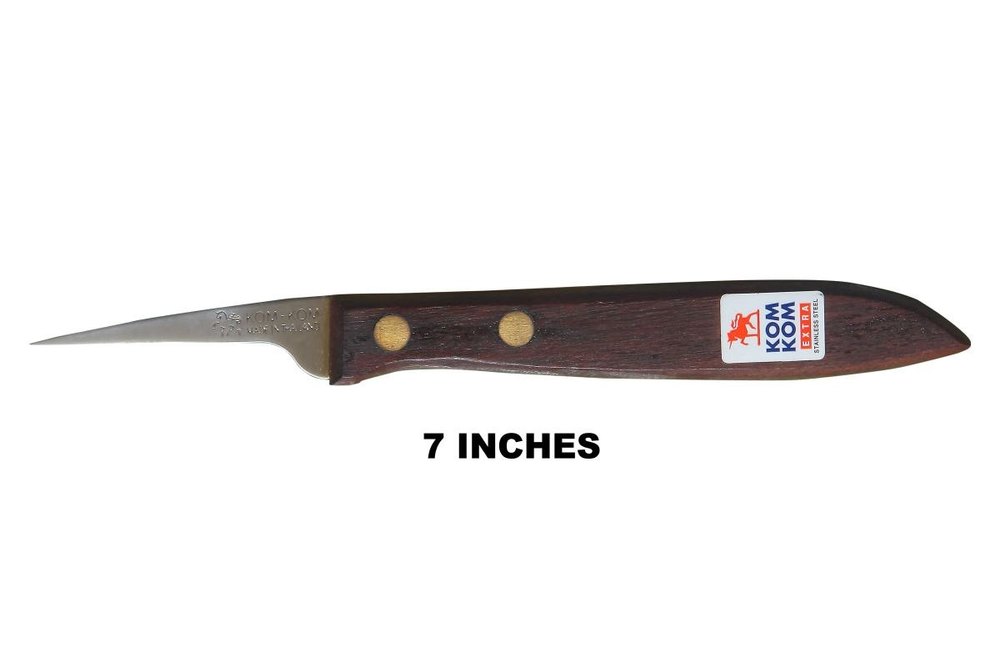 5)Kom Kom Carving Knife With Wooden Handle.