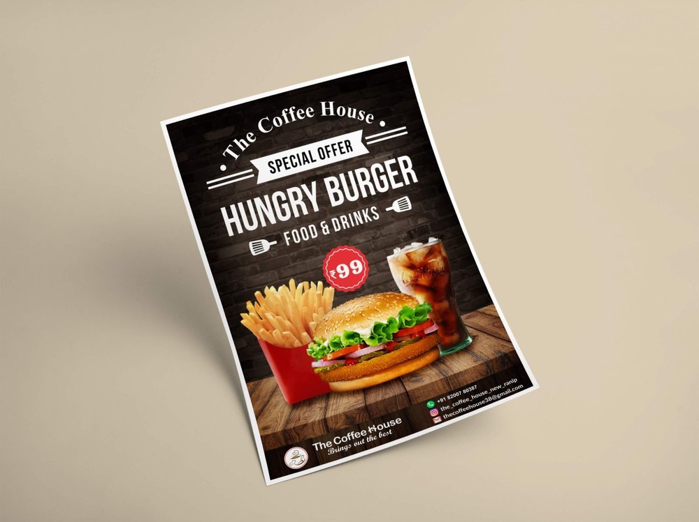 3 Days Restaurant Menu Card Designing Services
