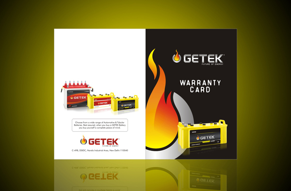 Multicolor Warranty Card Designing And Printing