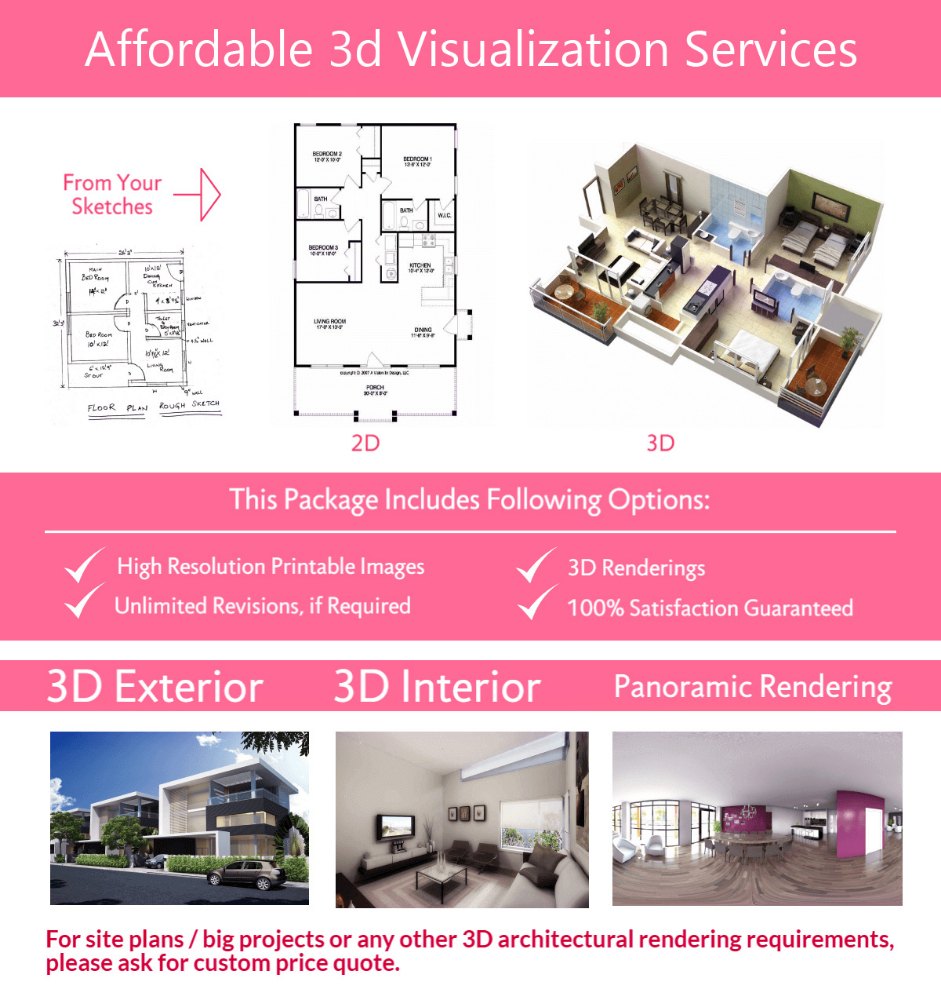 3d Architectural Visualization ( interior / Exterior )